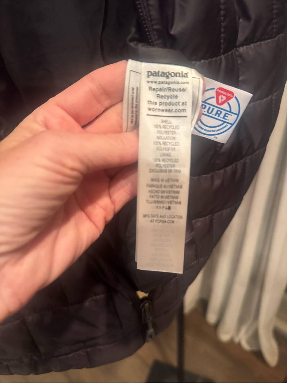 Mens Patagonia vest black M Medium EUC - Picture 12 of 15